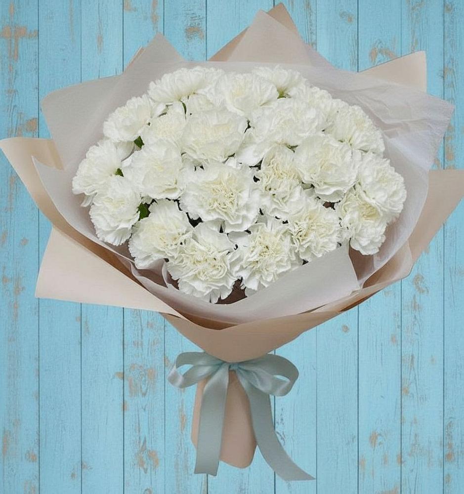 Букет цветов из: Гвоздики в Караваево Костромской области