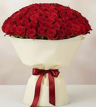 Букет 101 Красная роза Милано в Караваево Костромской области
