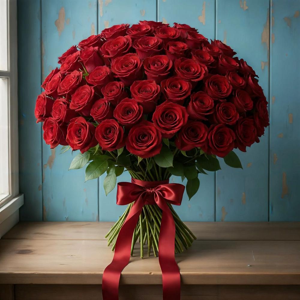 Букет Красные розы Блэк Меджик в Караваево Костромской области