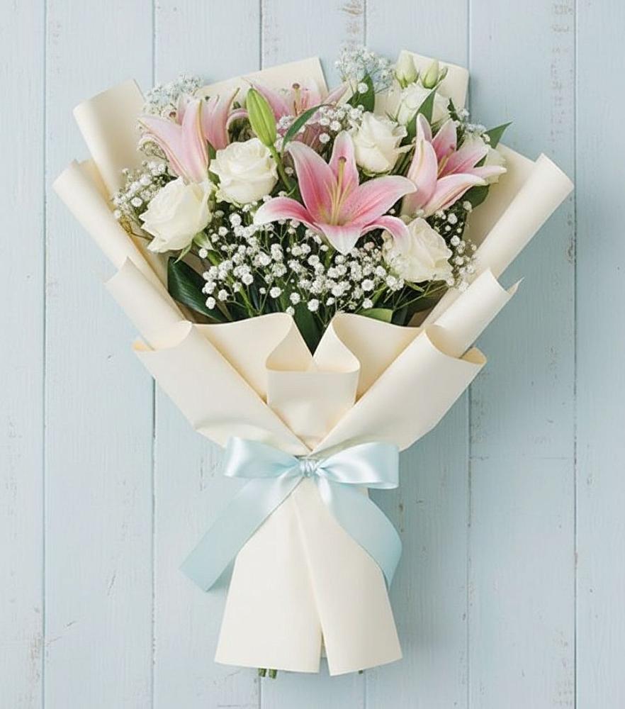 Букет цветов из: Лилии в Караваево Костромской области