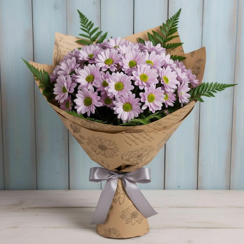 Букет цветов из: Хризантемы в Караваево Костромской области