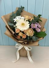 Букет цветов из:  Герберы и Хризантемы в Караваево Костромской области