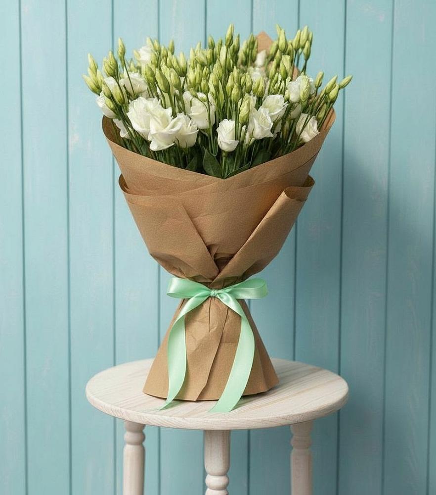 Букет цветов из: Лизиантусы в Караваево Костромской области