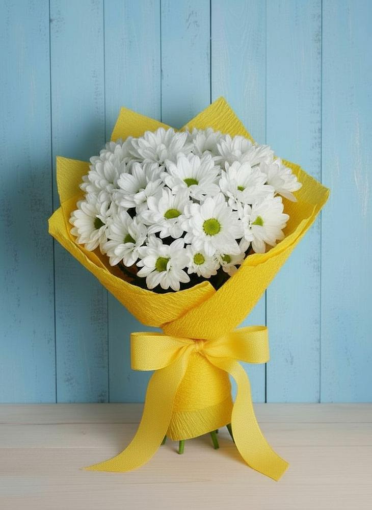 Букет цветов из: Хризантемы в Караваево Костромской области