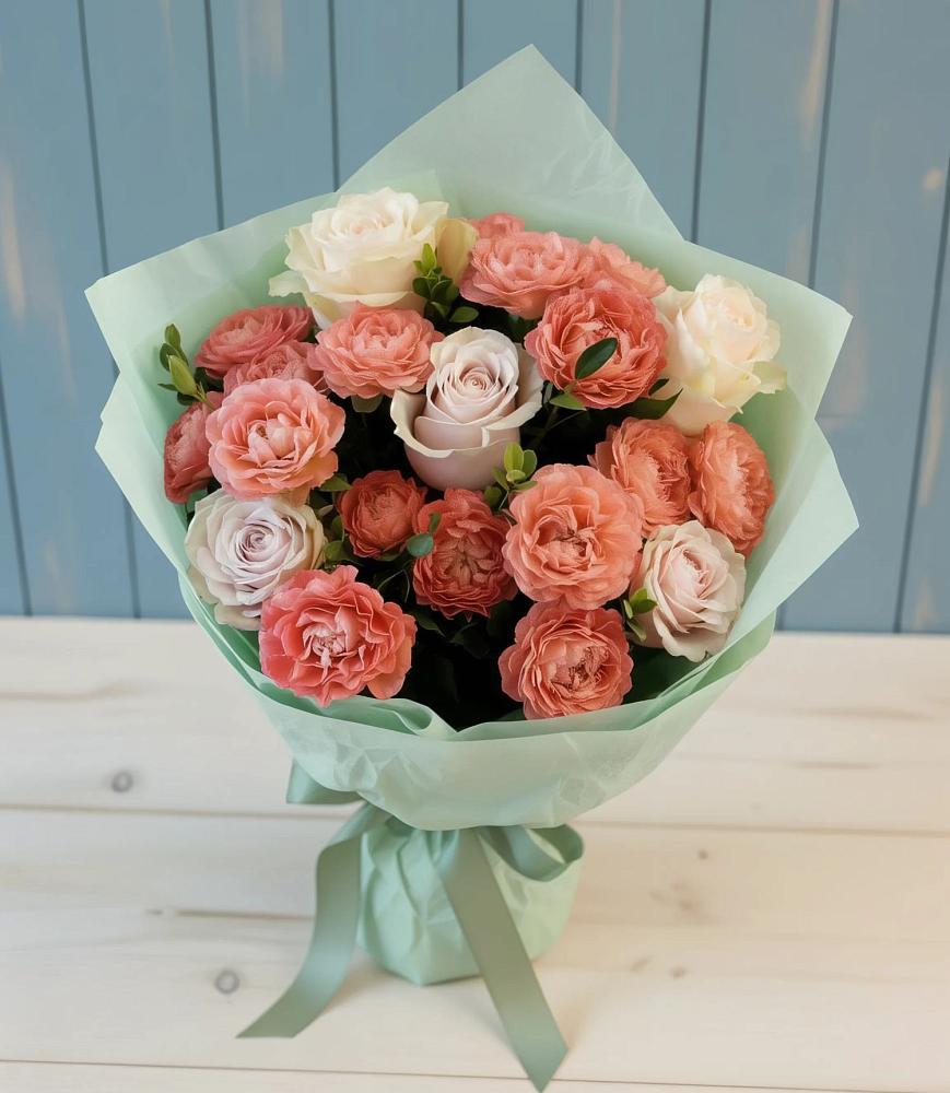 Букет цветов из: Розы в Караваево Костромской области