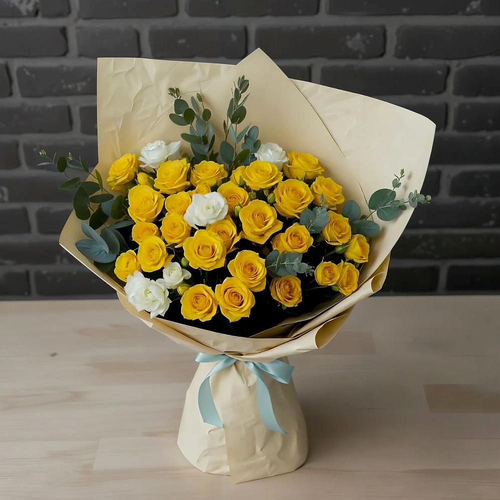 Букет цветов из: Розы в Караваево Костромской области