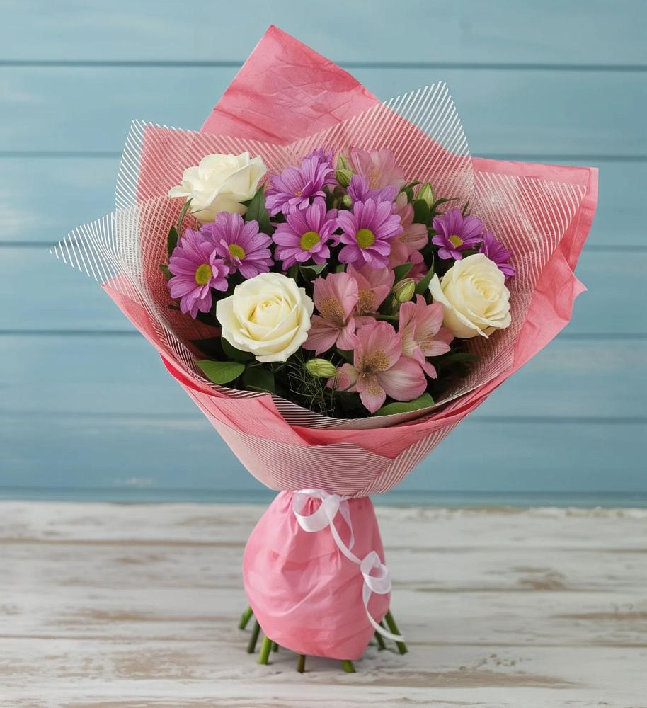 Букет цветов из: Герберы в Караваево Костромской области