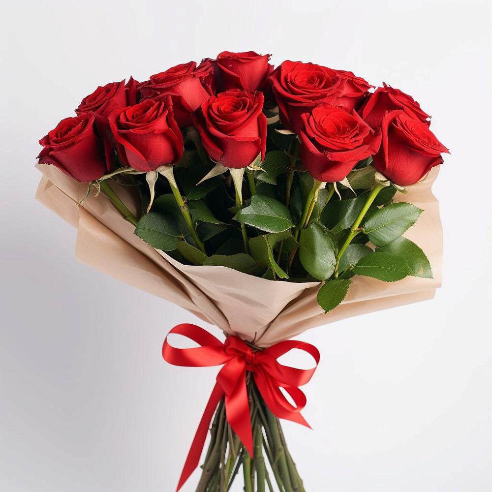 Букет 11 Красных роз Эдлесс Лав в Караваево Костромской области